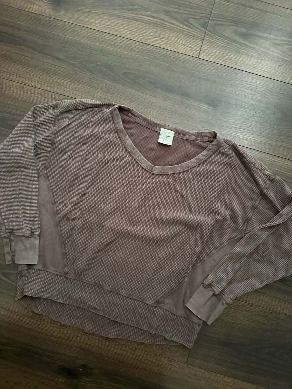 Offline by Aerie Waffle Thermal Long Sleeve Top Size Small